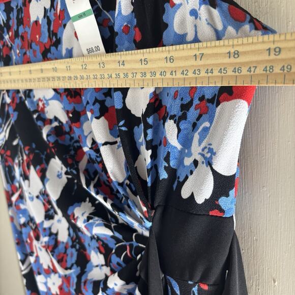 Madison Leigh Dress Size 16 Sleeveless Abstract Floral Artsy Statement Classy - Picture 6 of 12